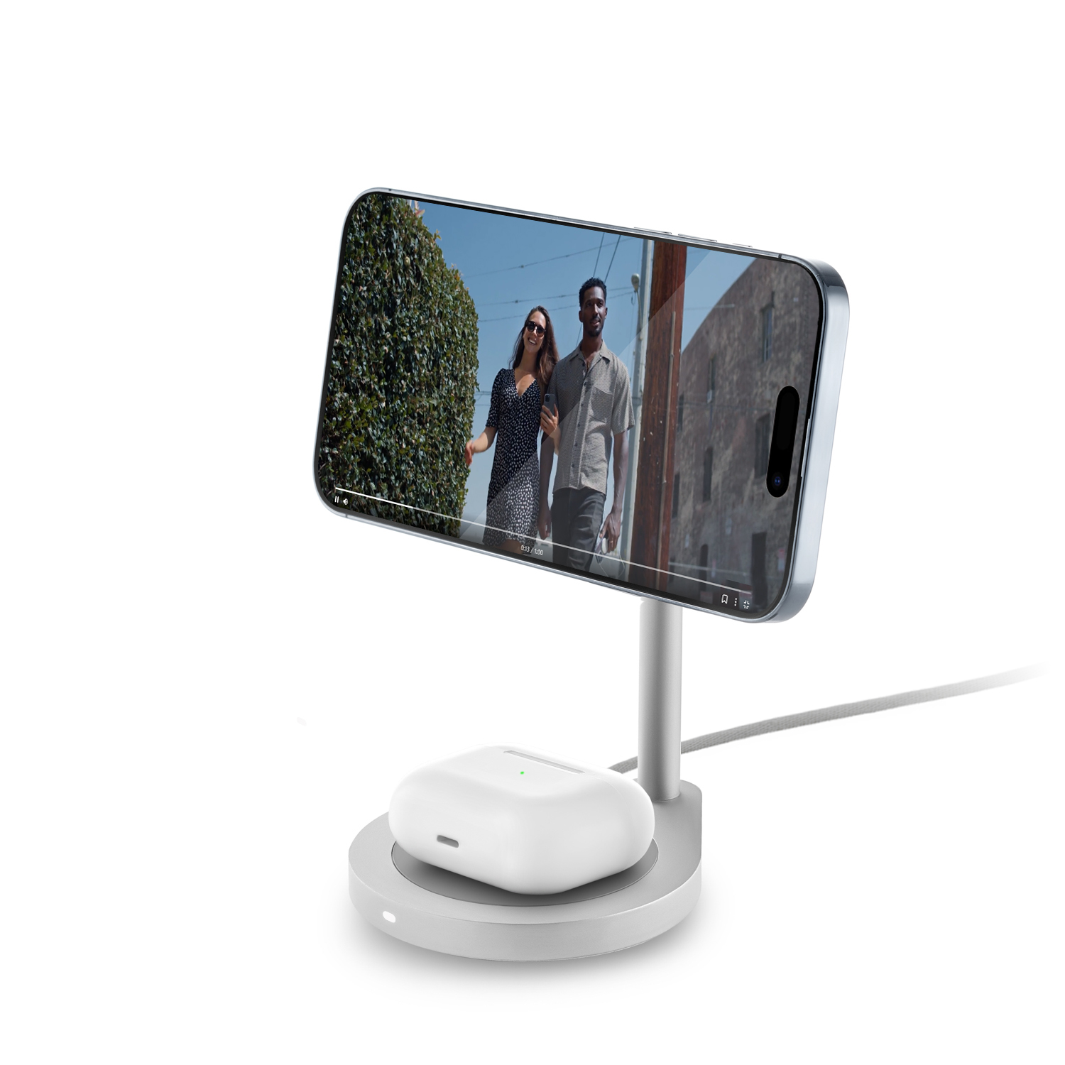 Док-Станция uBear Stage Apple Magnetic wireless charger 2 в1